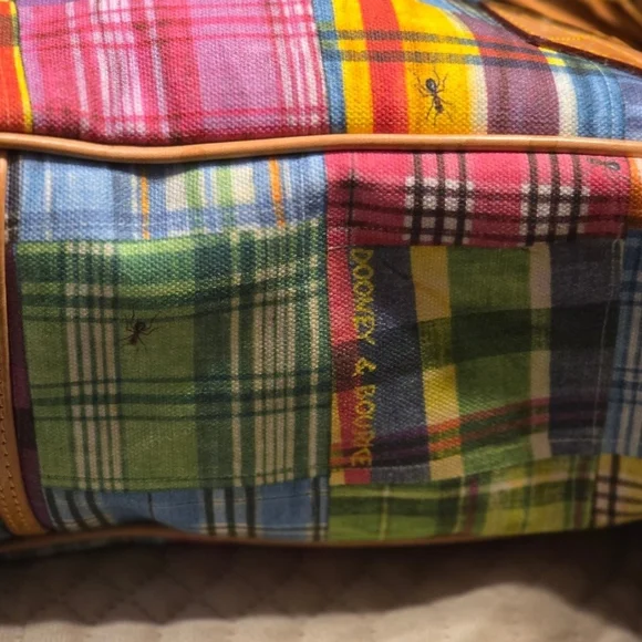 Dooney & Bourke Pinic Ants Collection Plaid Tote - Picture 8 of 10